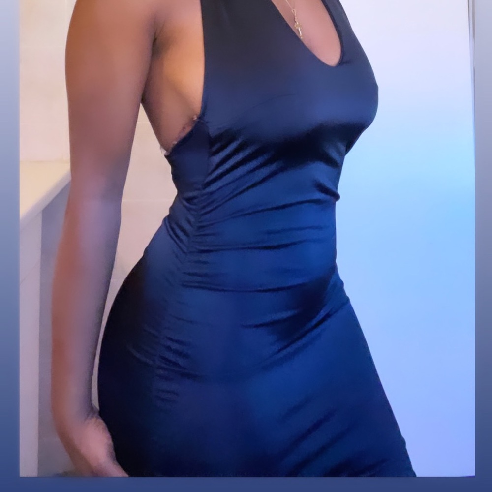 Black mini dress